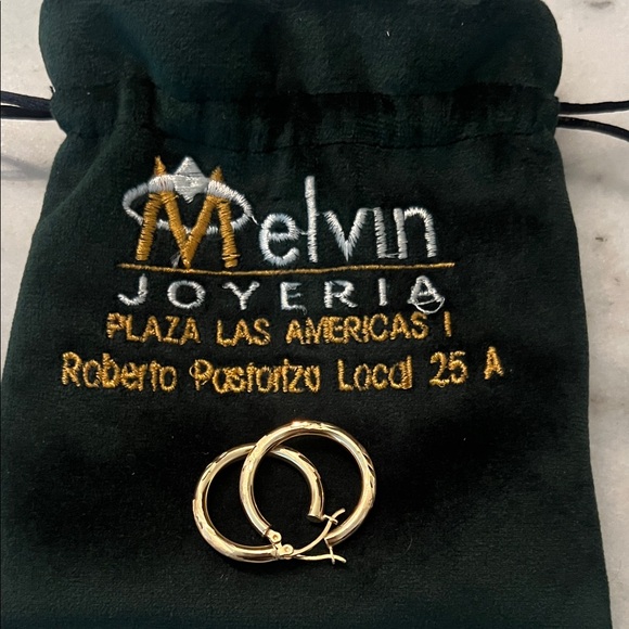 Melvin Joyeria Jewelry - 14K Solid Gold Hoop Earrings Melvin Joyería Venezuela brand new